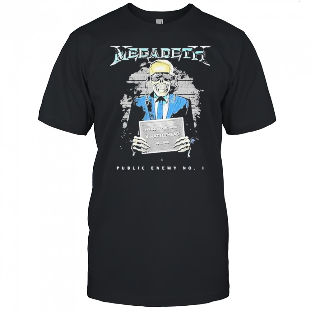 Megadeth European Event Public Enemy With EU 2025 Tour Dates T-shirt