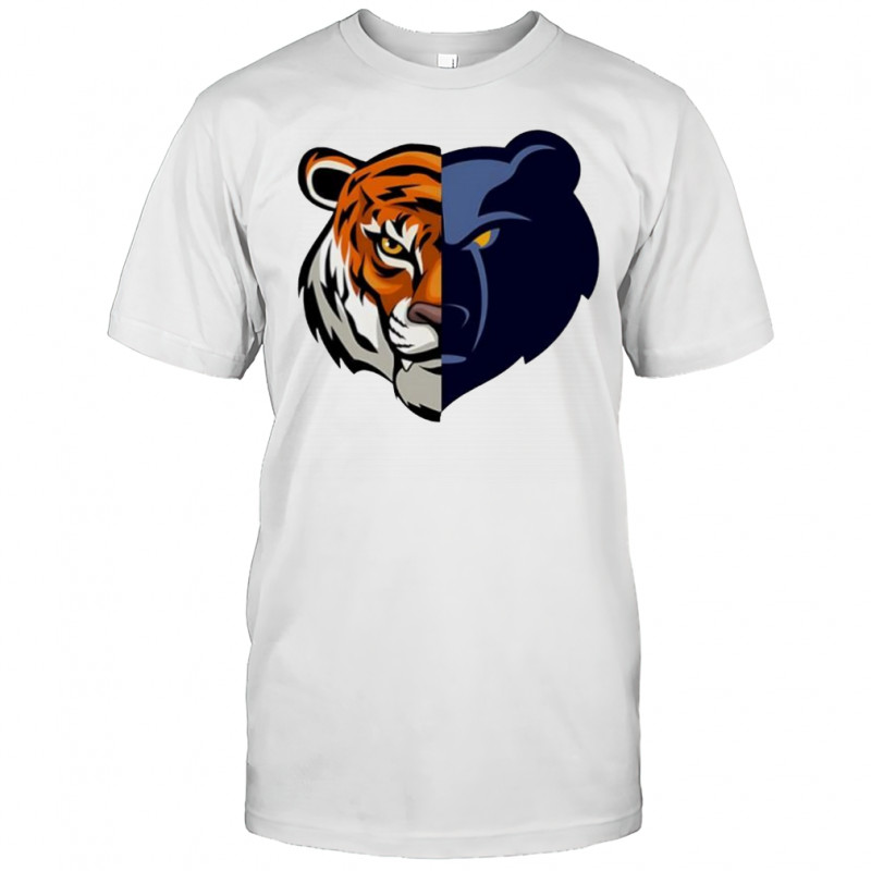 Memphis Tigers and Grizzlies mashup logo shirt