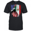 Mexico And American Flag Veteran Independence Day Hand Unisex