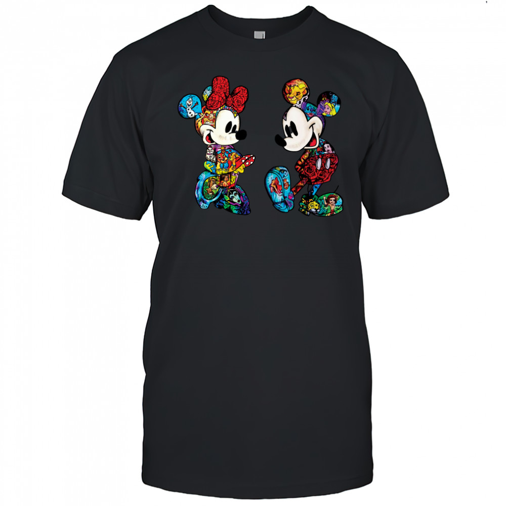 Mickey Mouse And Minnie Mouse Color 2023 Shirt