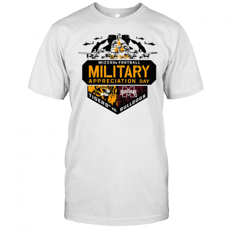 Military Appreciation Day Mizzou Tiger vs Mississippi State Bulldogs shirt
