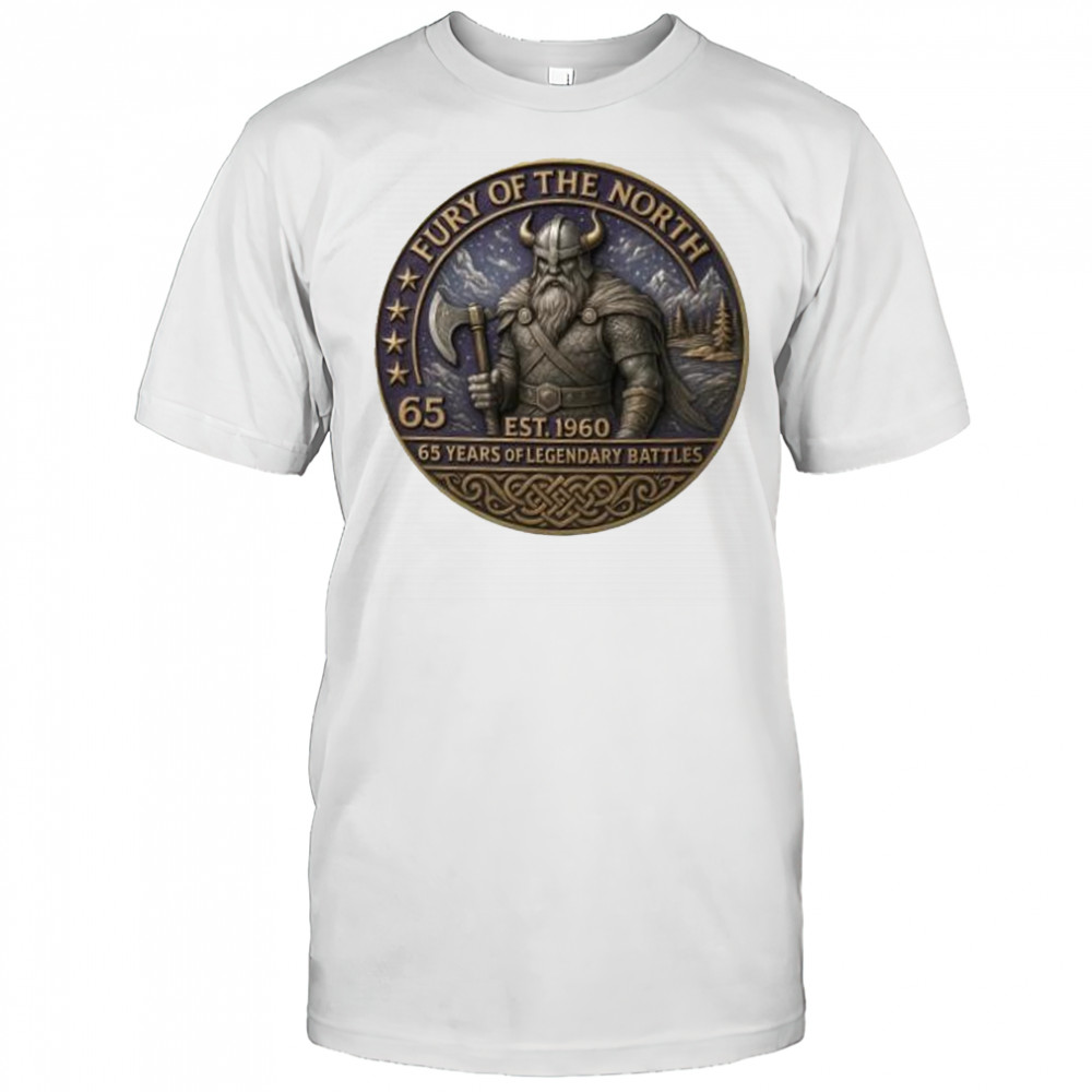 Minnesota Vikings 65Th Anniversary Commemorative Fury Of The North Shirt