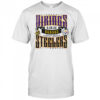 Minnesota Vikings versus Pittsburgh Steelers Croke Park stadium logo shirt