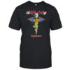 Motley Crue DR Feelgood skull bat wings snake sword rock shirt