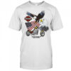Motor foreign support black art made in virginia garments cycles bootleg harley shirt