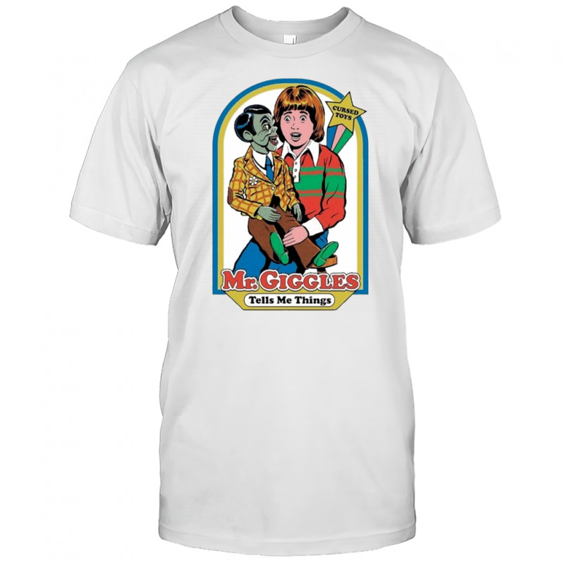Mr. Giggles Tells Me Things Cursed Toys T-shirt
