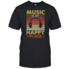 Music Is My Happy Place Vintage T-Shirt