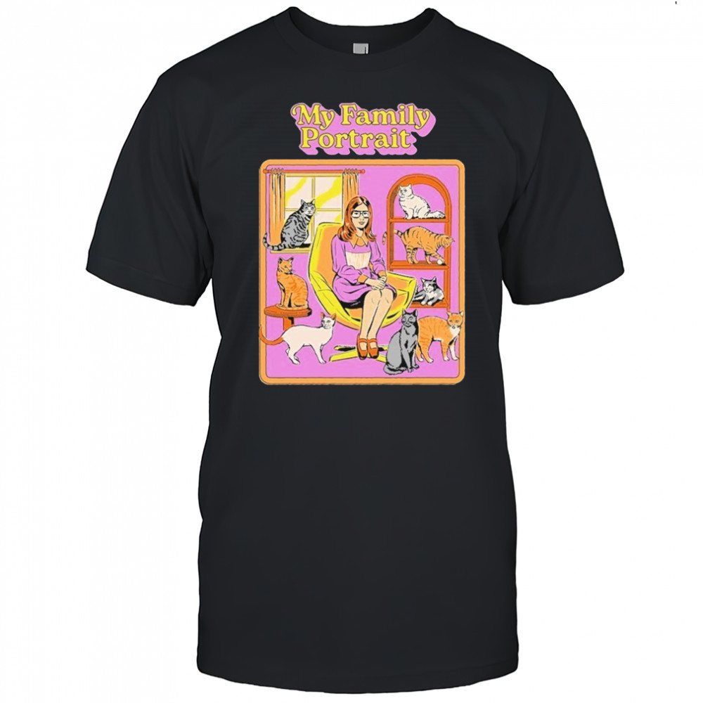 My Family Portrait Cats T-shirt