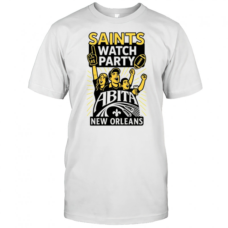 New Orleans Saints Saints watch party football Abita shirt