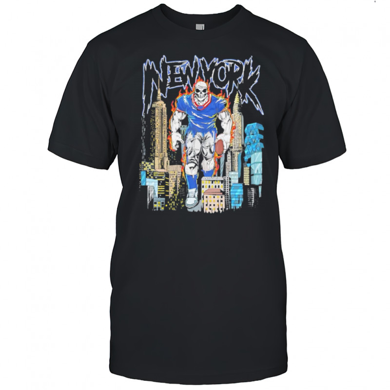 New York Giants Urban Cityscape Skeleton Football shirt