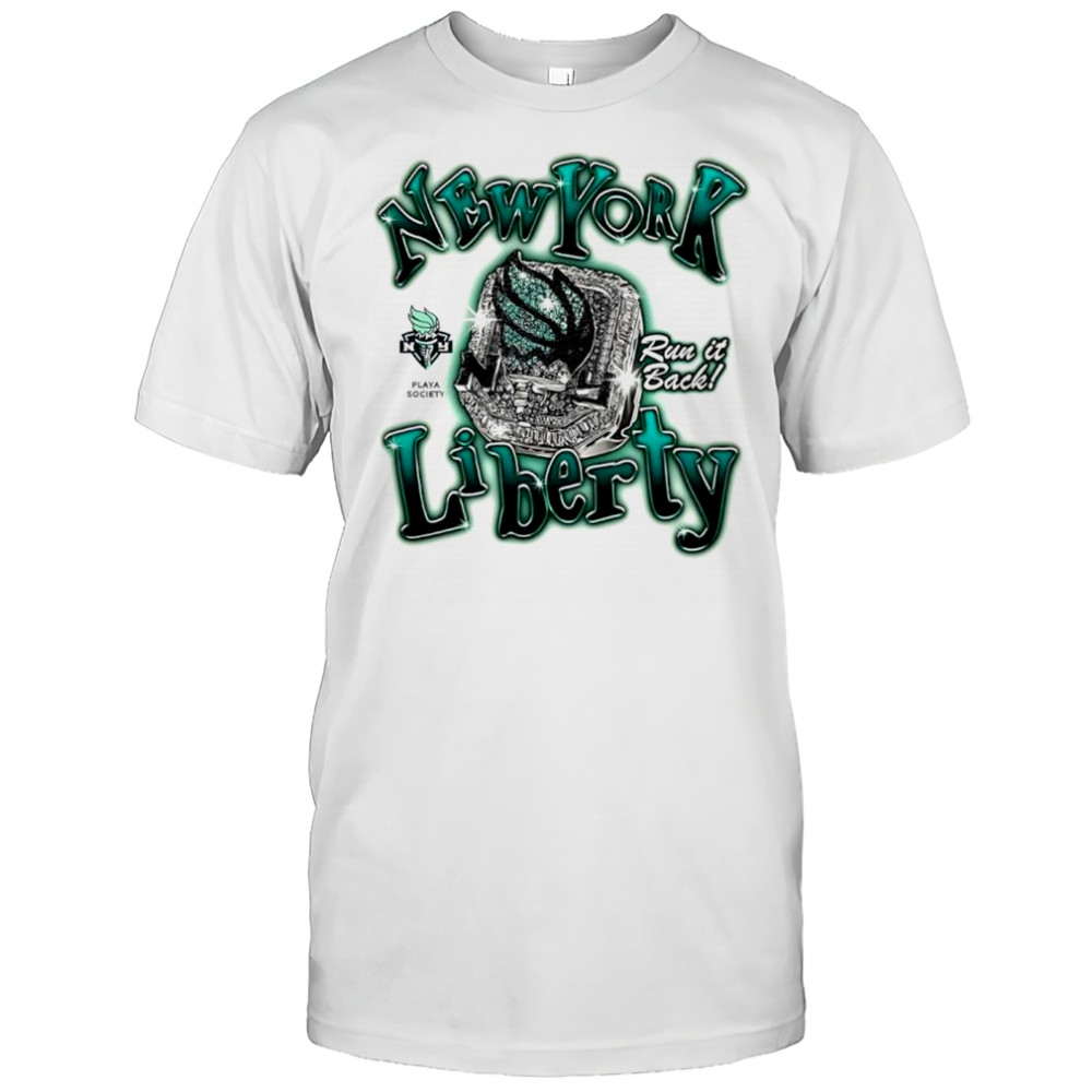 New York Liberty Championship Ring run its back shirt