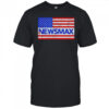 Newsmax politics and finance America flag vintage shirt