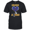 Notre Dame Irish Nurses it’s a work of heart heartbeat logo shirt