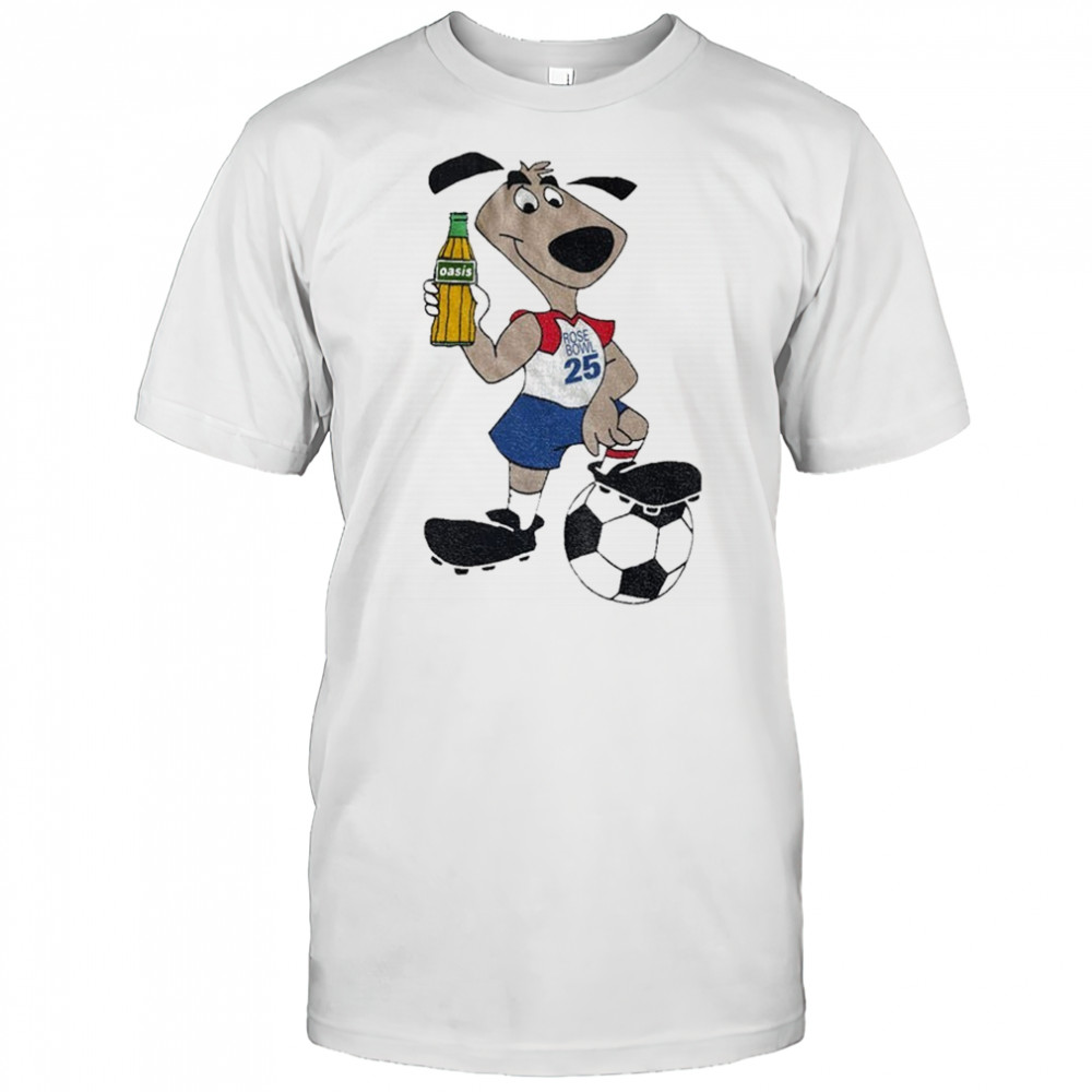 Oasis band dog USA’25 Rose Bowl football shirt