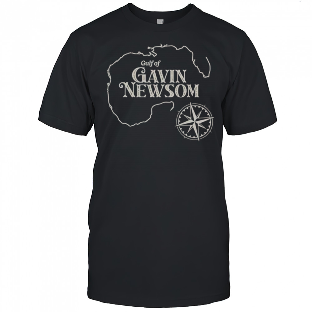 Official Gavin Newsom Gulf Of Mexico Map T-Shirt