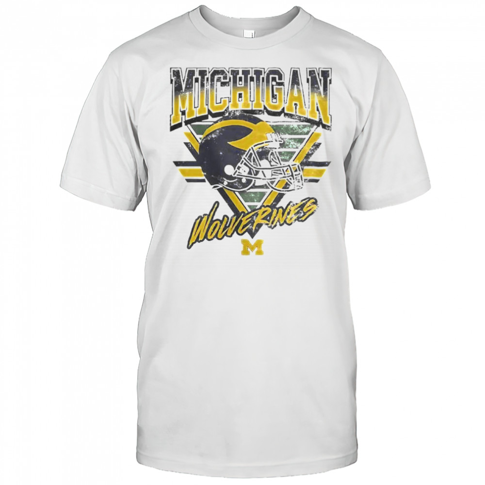 Official Michigan Wolverines Triangle Vintage T-Shirt