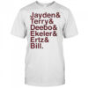 Official Washington Ampersand Football Names Stars NFL T-Shirt