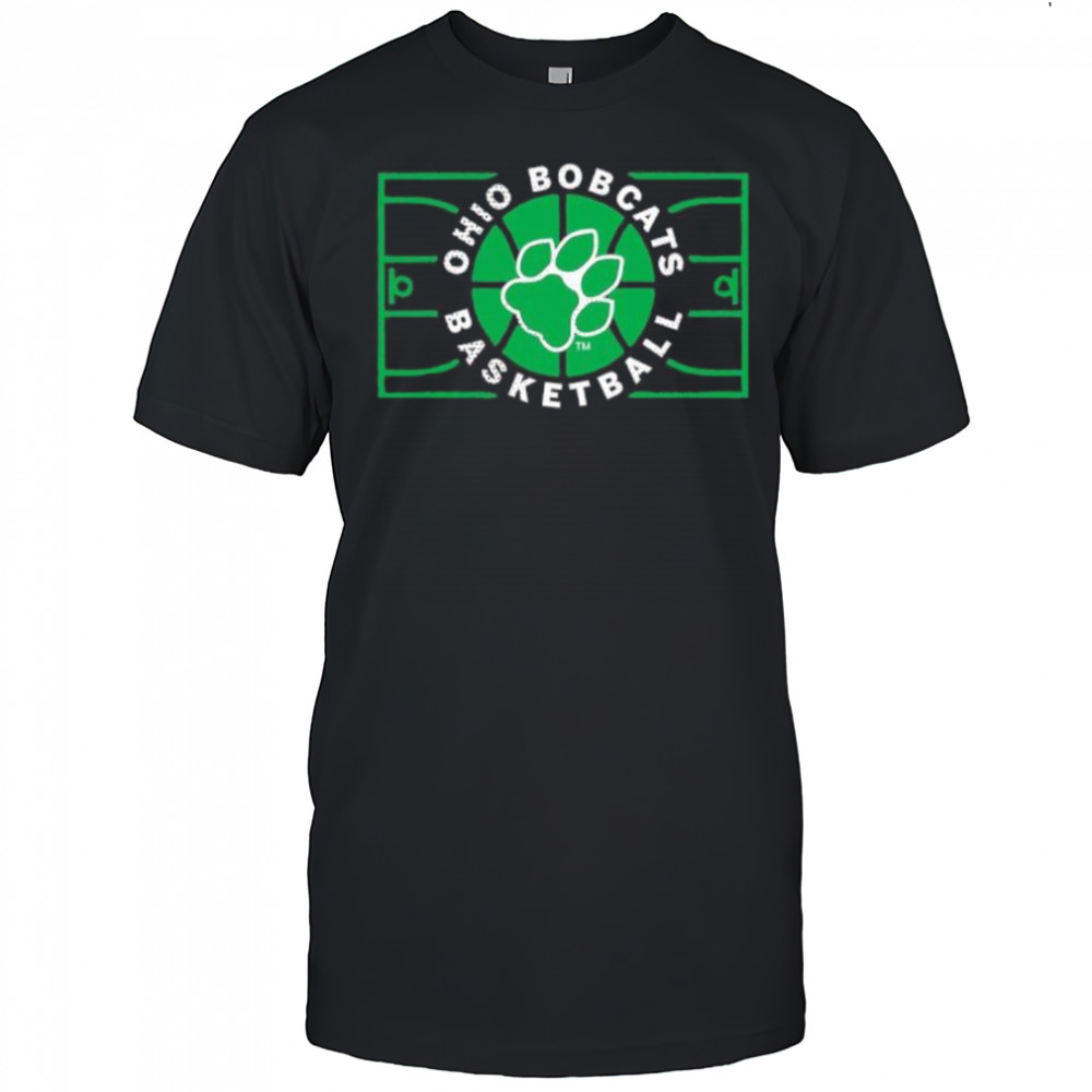 Ohio Bobcats Basketball Paw Print Graphic shirt