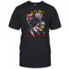 Okarun and Momo Dandadan anime character gold ball shirt