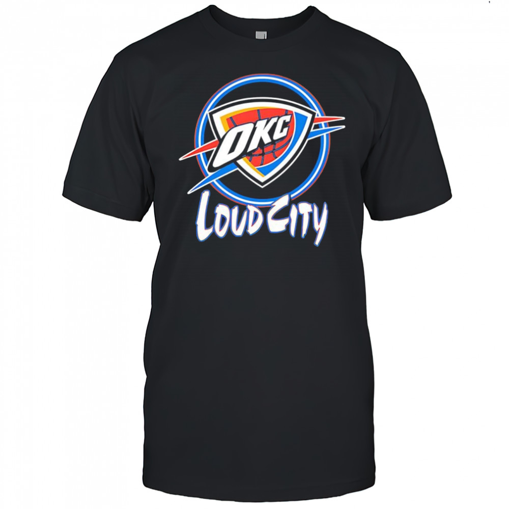 Oklahoma City Thunder loud city logo shirt