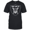 On The X Raiders Skeleton Military Helmet shirt