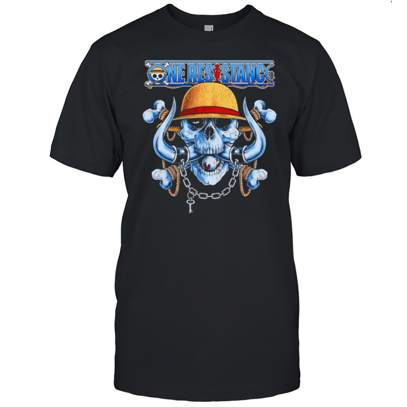 One Resistance One Piece skull shirt