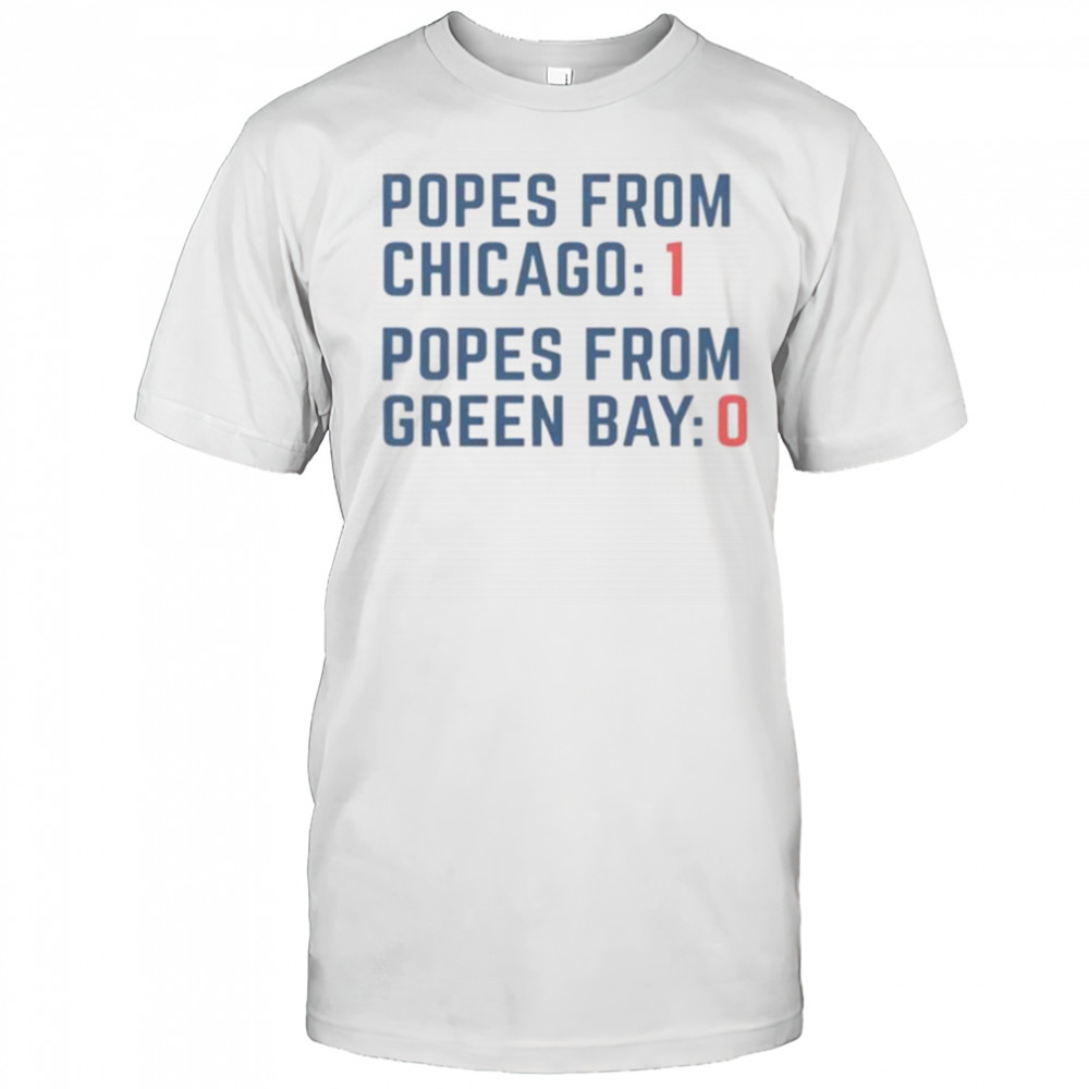 Original Popes From Chicago Popes From Green Bay Rivalry T-Shirt