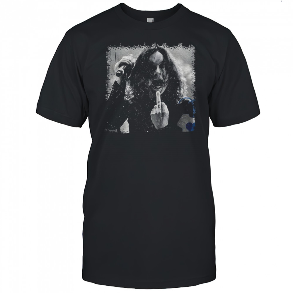 Ozzy Osbourne middle finger Black Sabbath singer RIP 2025 memorial shirt