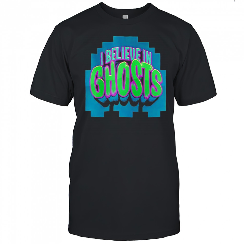 Pacman Halloween I Believe In Ghosts shirt