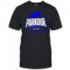 Parkour hardcore team est 2009 scranton logo retro shirt