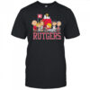Peanuts characters and Rutgers University flag shirt