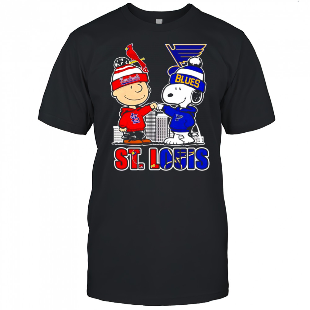 Peanuts Charlie Brown and Snoopy St Louis sports shirt
