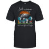 Peanuts Just A Woman Who Loves Fall And Philadelphia Eagles Football T-Shirt