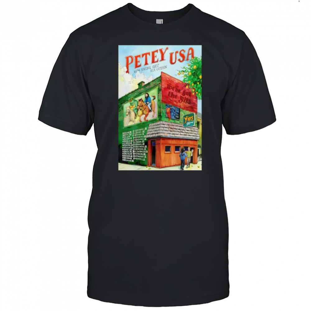 Petey America Yips Tour 2025 Posters shirt