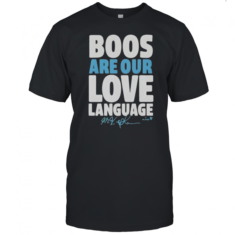 Philadelphia Baseball Phillies Max Kepler Boos Are Our Love Language T-Shirt