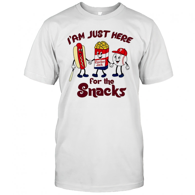 Philadelphia Phillies just here for snacks shirt