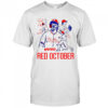 Philadelphia Phillies red october baseball player graphic Halloween shirt