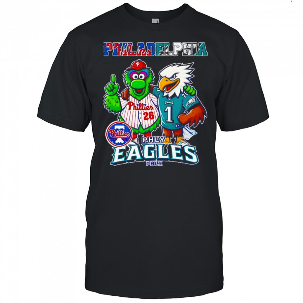 Philadelphia Phillies x Philadelphia Eagles Philadelphia Phly Eagles Phly Mascot shirt