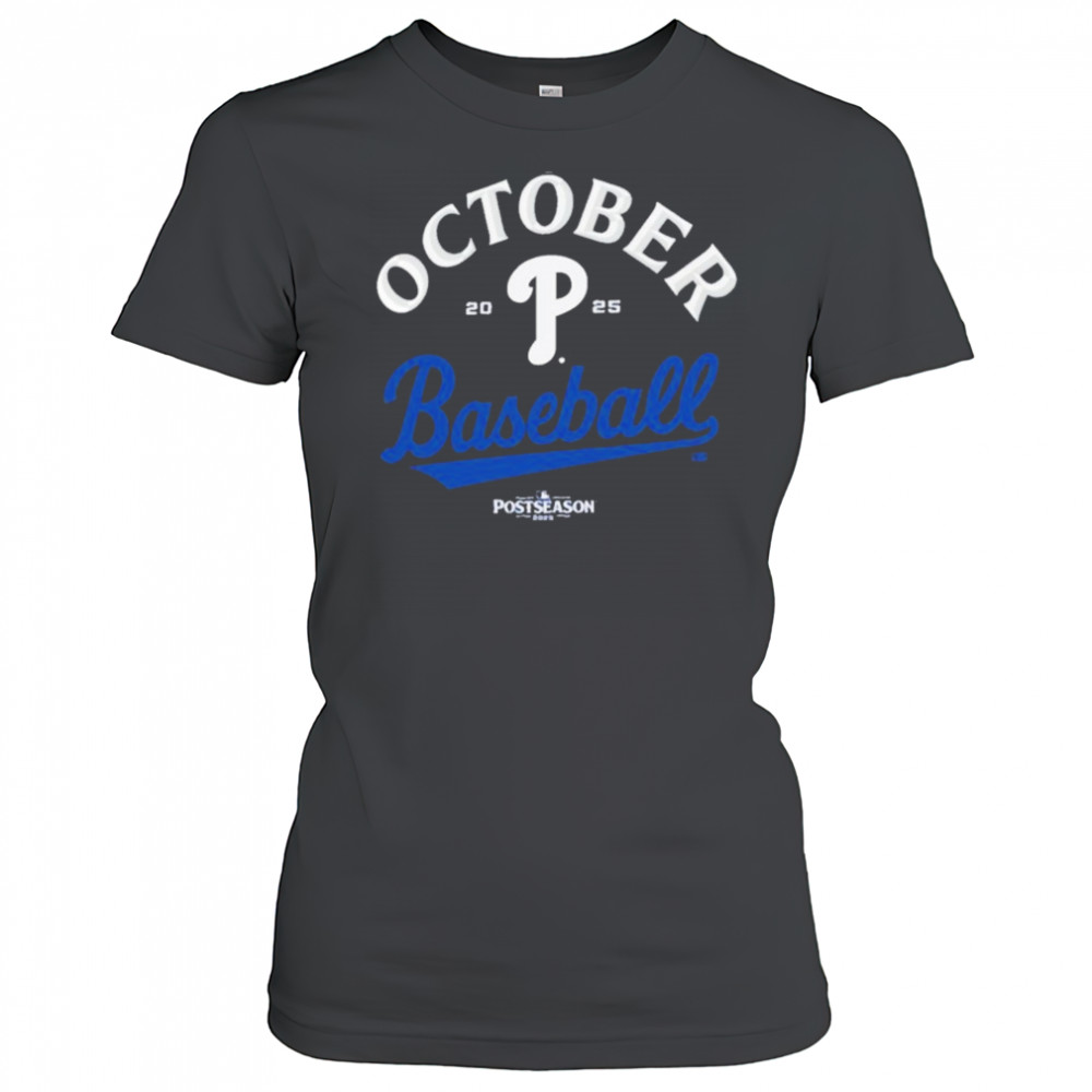 Philadelphia Red October Baseball Postseason MLB 2025 T-Shirt
