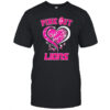 Pink out Detroit Lions Breast Cancer diamond heart shirt