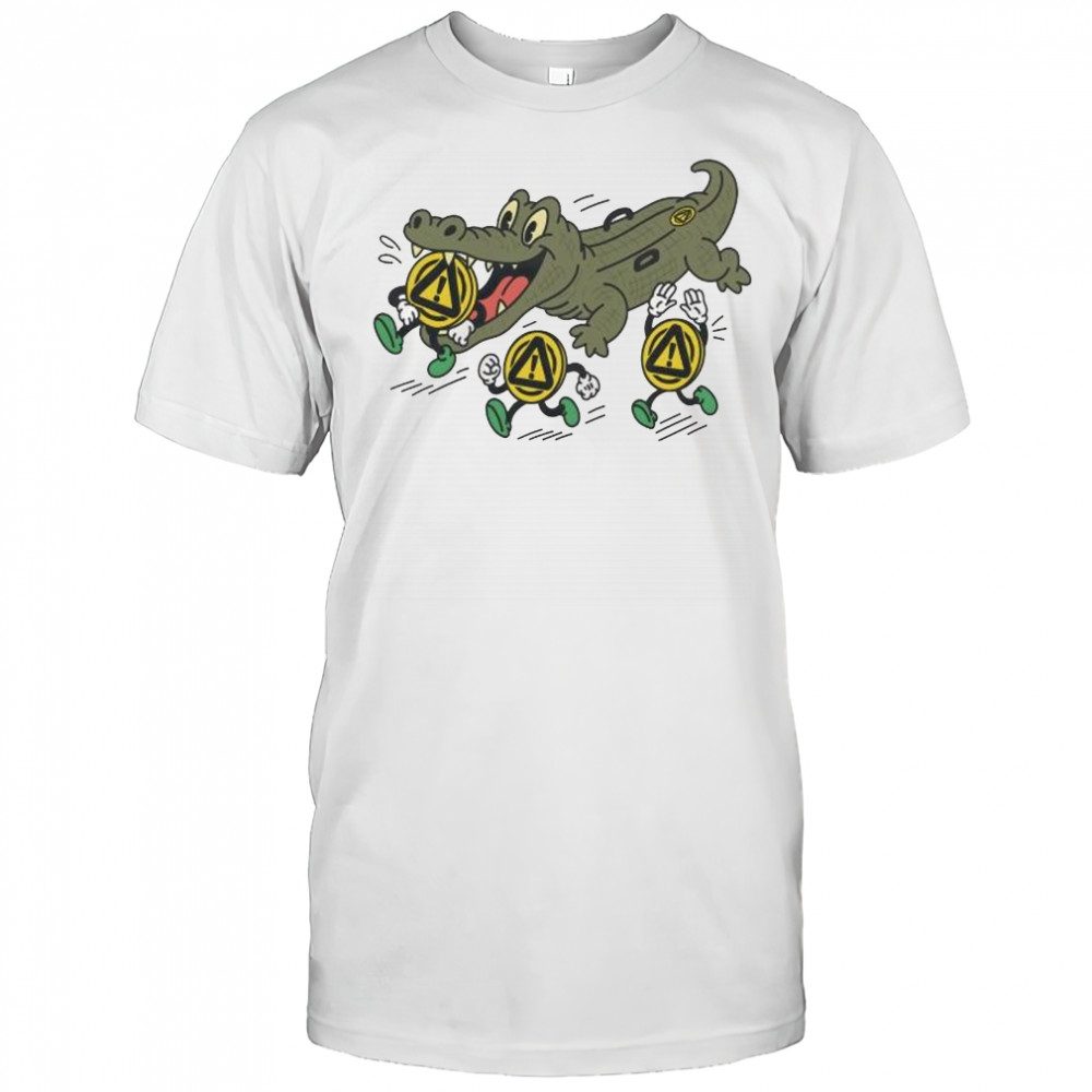 Playful crocodile dangerous summer shirt