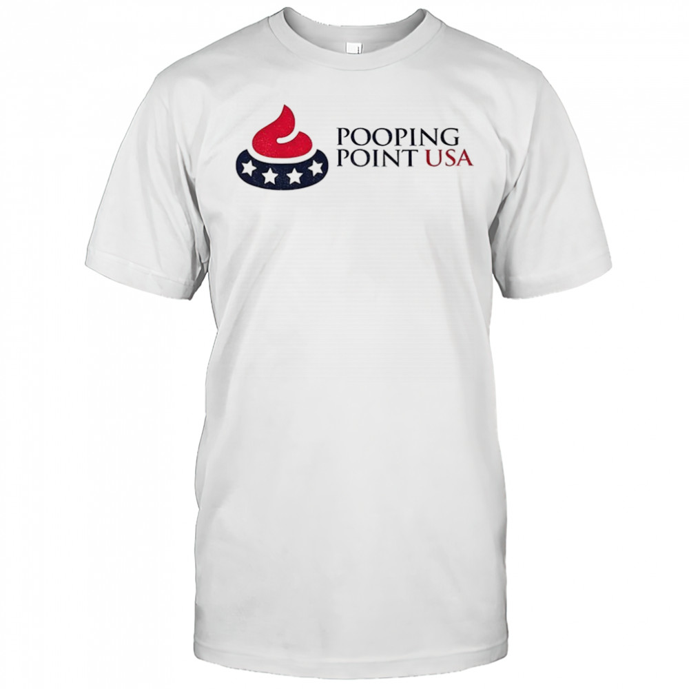 Pooping Point USA Turning point funny logo shirt