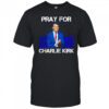Pray For Charlie Kirk American flag shirt