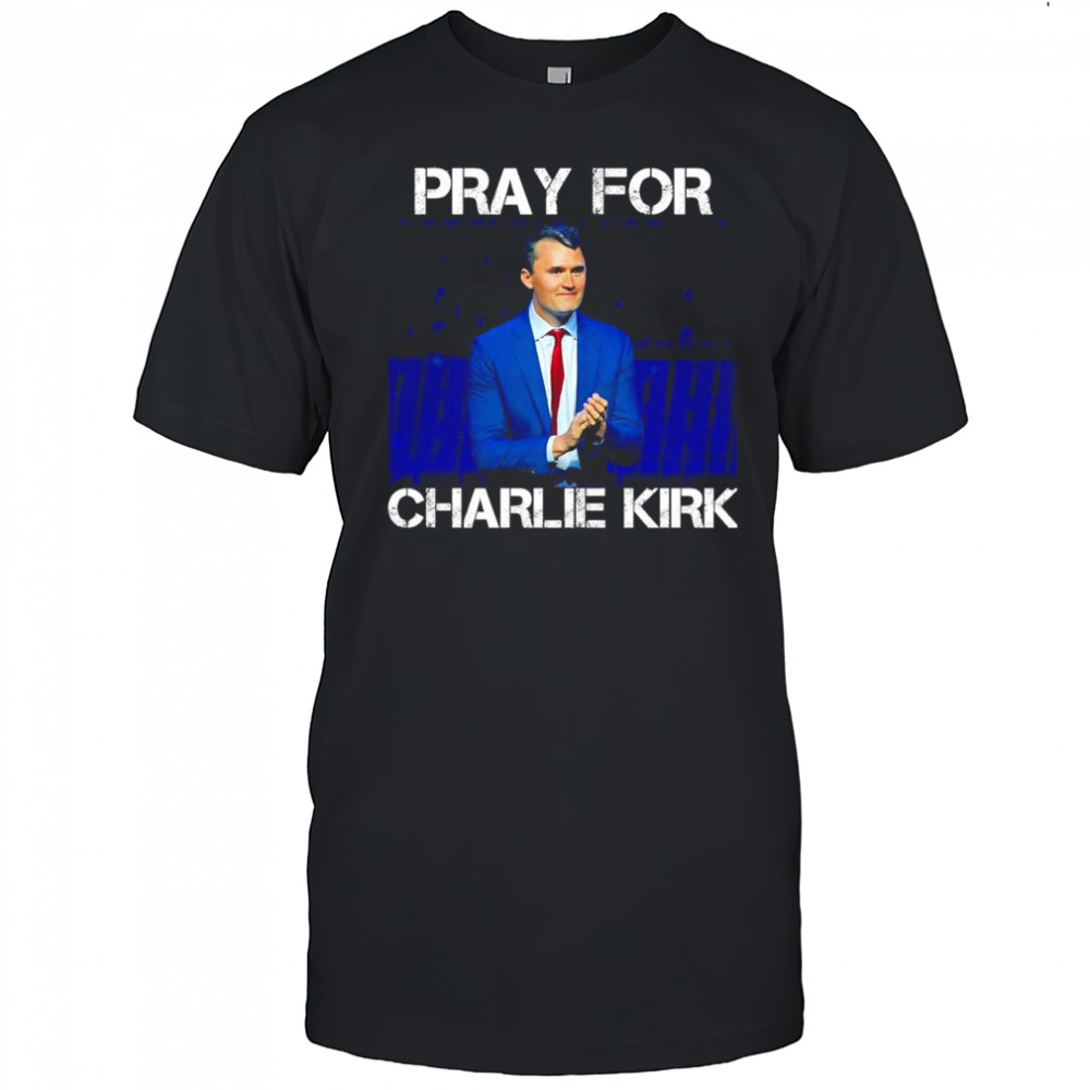 Pray For Charlie Kirk American flag shirt