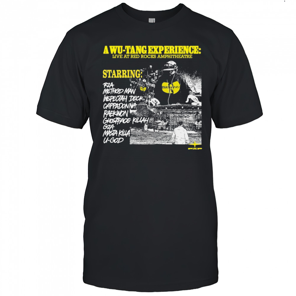 Project X Paris Wu-Tang Clan Starring Live At Red Rocks Amphitheatre T-shirt