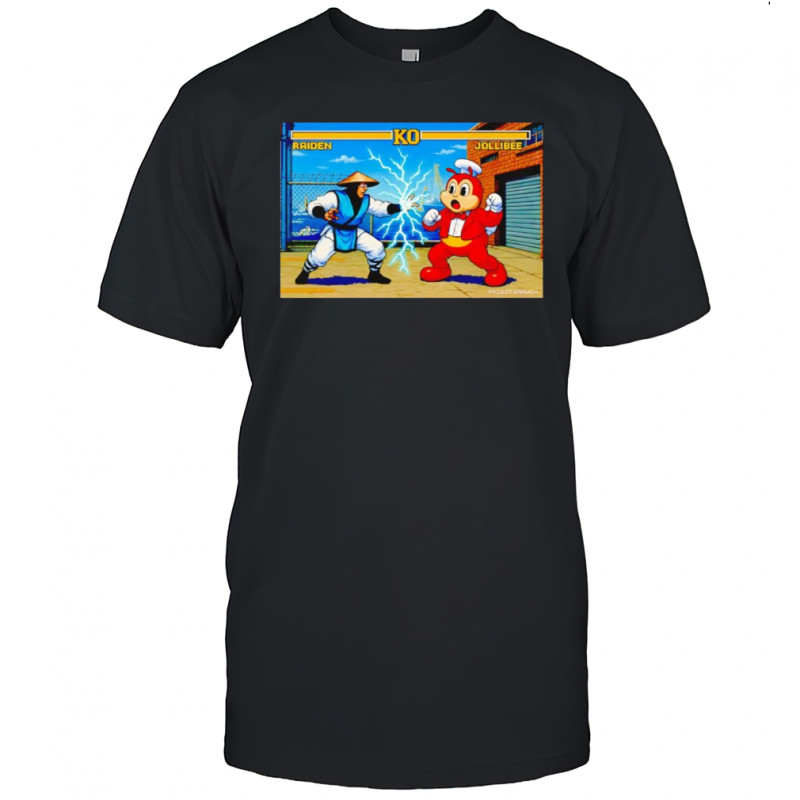 Raiden vs Jollibee retro game shirt