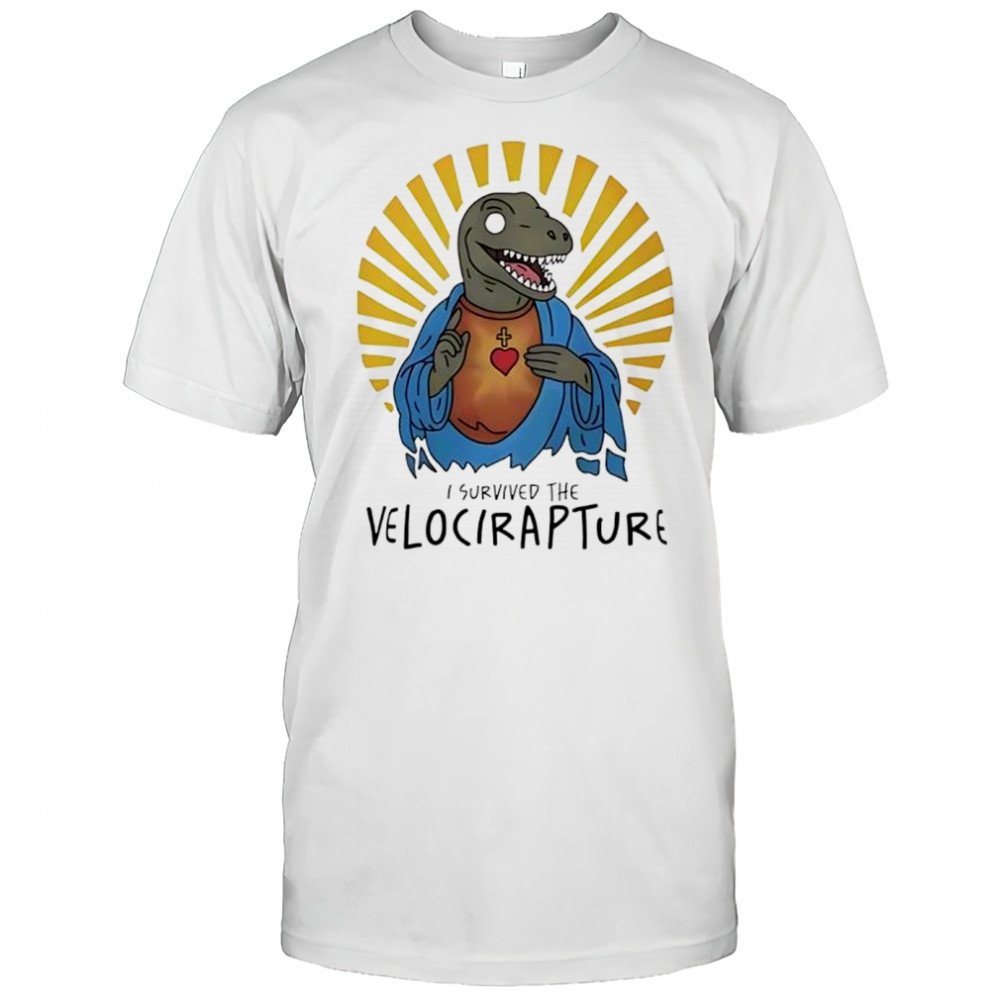 Raptor Jesus I survived the Velocirapture shirt