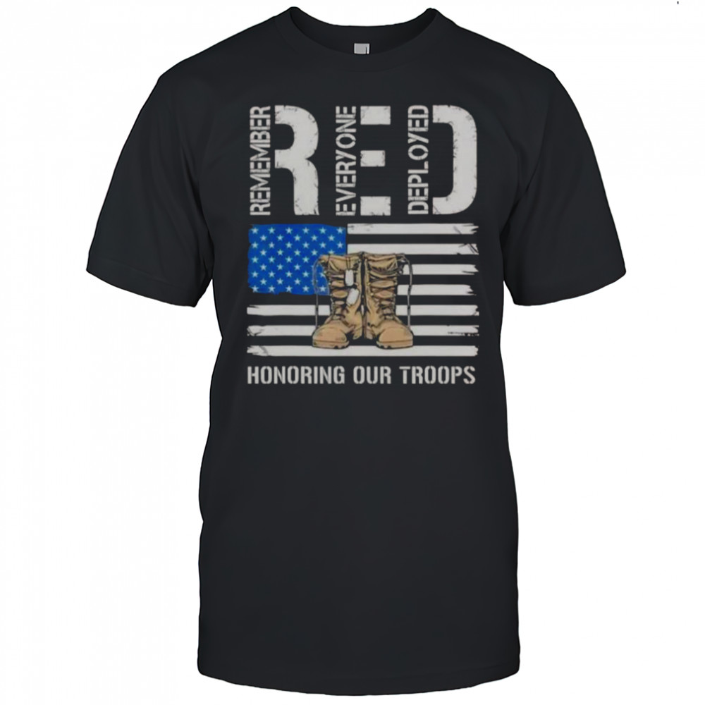 RED Honoring Our Troops T-Shirt