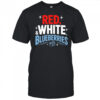 Red White and Blueberries 4th of July America political shirt