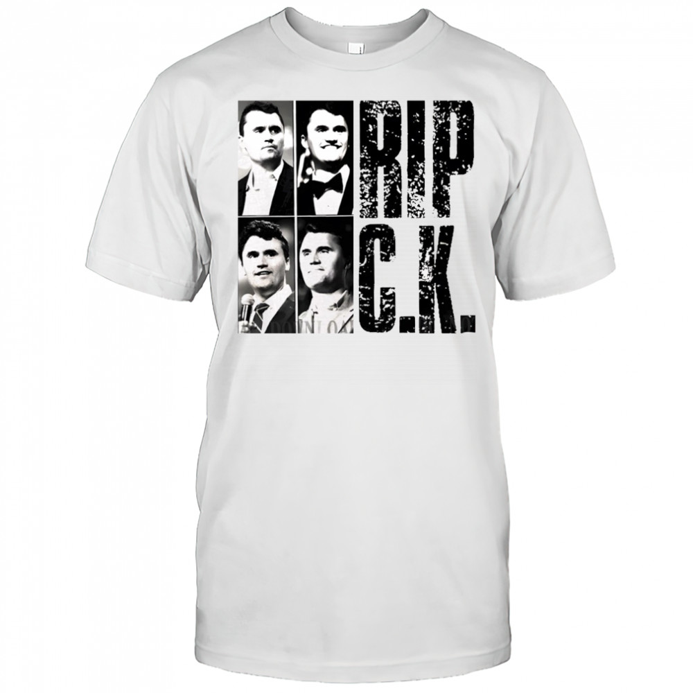 Rip Charlie Kirk Justice for Charlie Kirk Freedom graphic political shirt